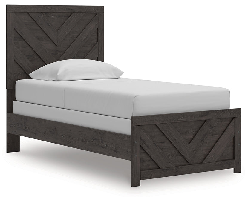 Prendonea Twin Panel Bed, Dresser and Mirror