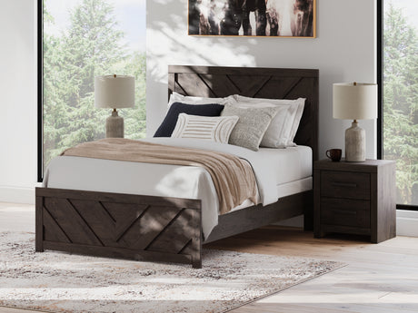 Furniture City Houma - Ashley Furniture - Prendonea Full Panel Bed - Full Panel Bed / Charcoal - B3789B3