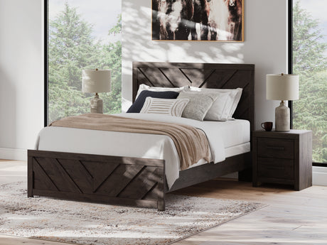 Furniture City Houma - Ashley Furniture - Prendonea Bedroom - Queen Panel Bed / Charcoal - B3789B4