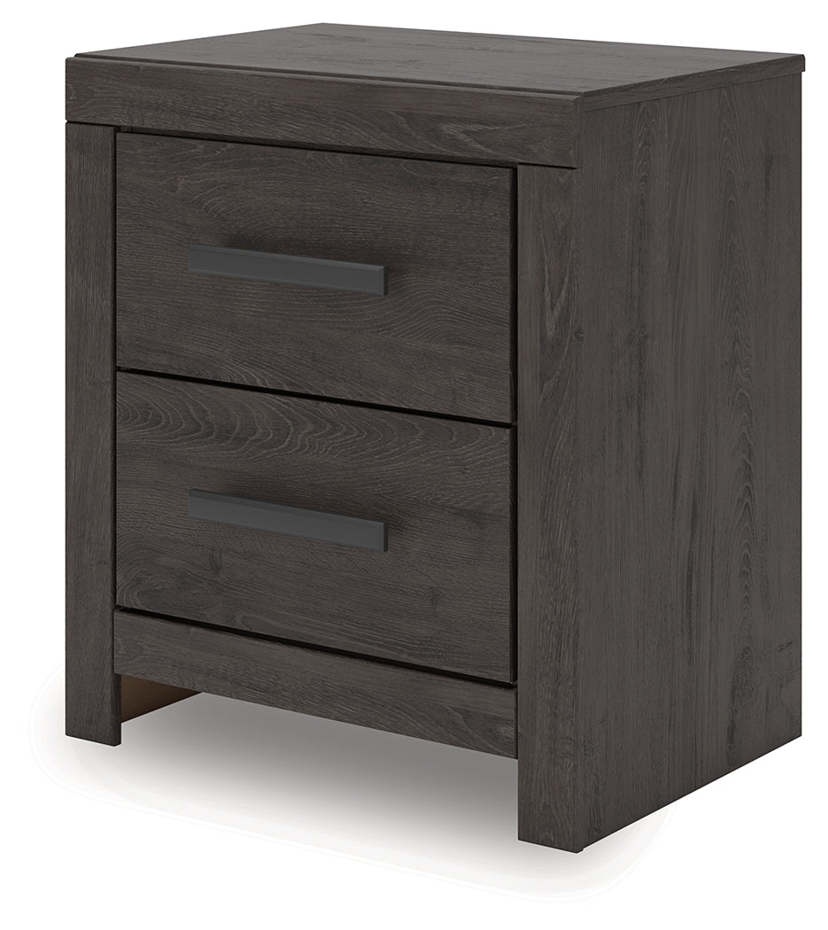 Prendonea King Panel Bed, Dresser, Mirror and Nightstand