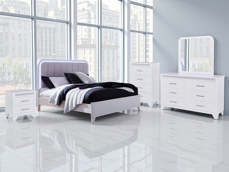 Furniture City Houma - Ashley Furniture - Jarlee Queen Upholstered Panel Bed - Queen Upholstered Panel Bed / White - PCB392B2