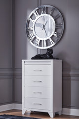 Jarlee Queen Upholstered Panel Bed, Dresser, Mirror, Chest and 2 Nightstands