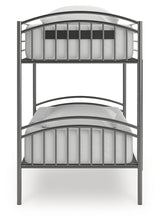Lanceburg Twin over Twin Bunk Bed and 2 Mattresses