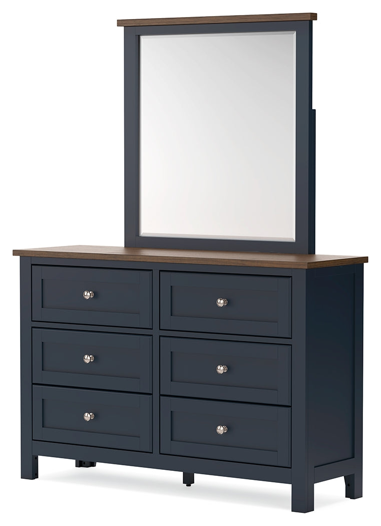 Landocken Full Panel Headboard, Dresser and Mirror