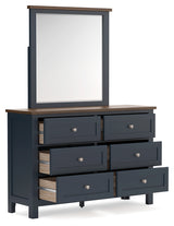 Landocken Full Panel Bed, Dresser and Mirror