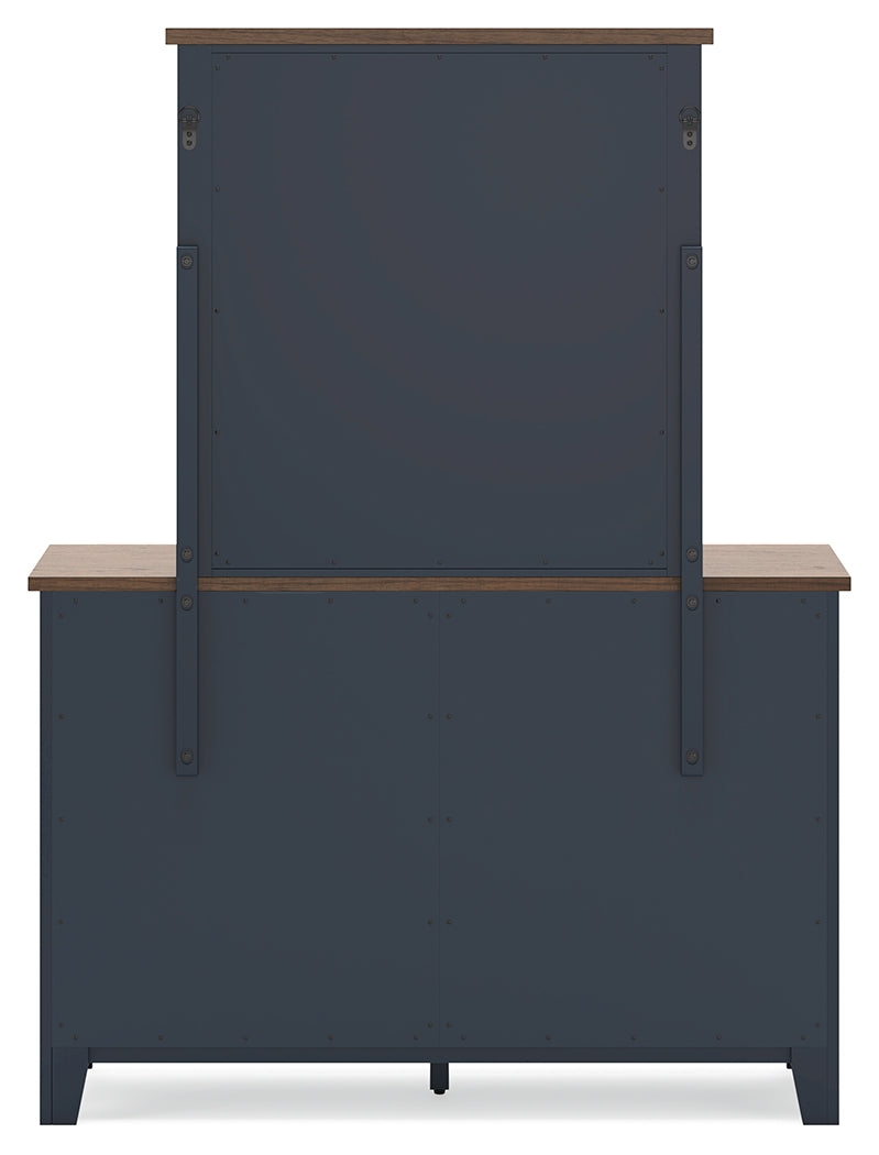 Landocken Twin Panel Headboard, Dresser and Mirror