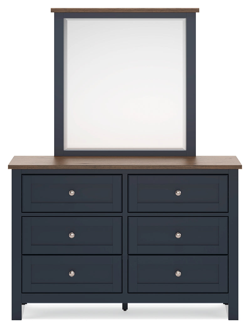 Landocken Queen Panel Bed, Dresser and Mirror
