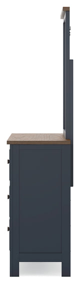 Landocken Twin Panel Headboard, Dresser and Mirror