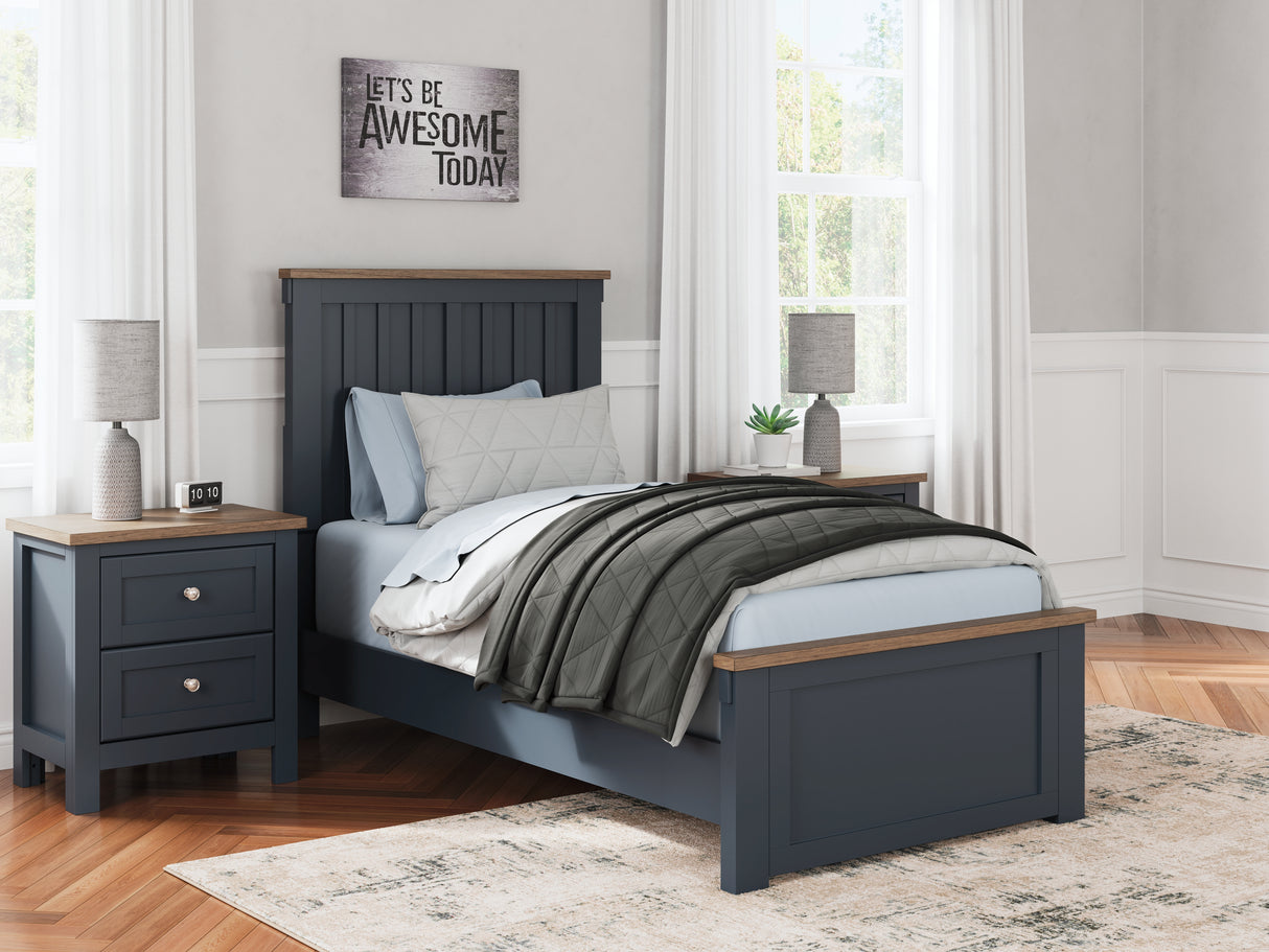 Landocken Twin Panel Bed, Dresser and Mirror