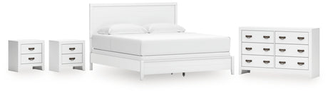Furniture City Houma - Ashley Furniture - Binterglen King Panel Bed, Dresser and 2 Nightstands - King Panel Bed, Dresser and 2 Nightstands - B427B20