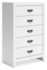 Binterglen Twin Panel Bed, Dresser, Mirror, Chest and 2 Nightstands