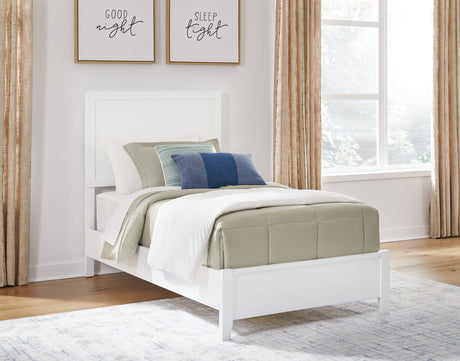 Furniture City Houma - Ashley Furniture - Binterglen Bedroom - Twin Panel Bed / White - B427B2