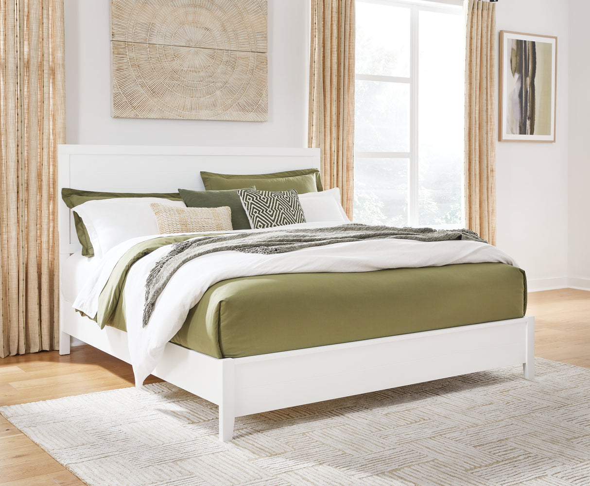 Furniture City Houma - Ashley Furniture - Binterglen Bedroom - California King Panel Bed / White - B427B9