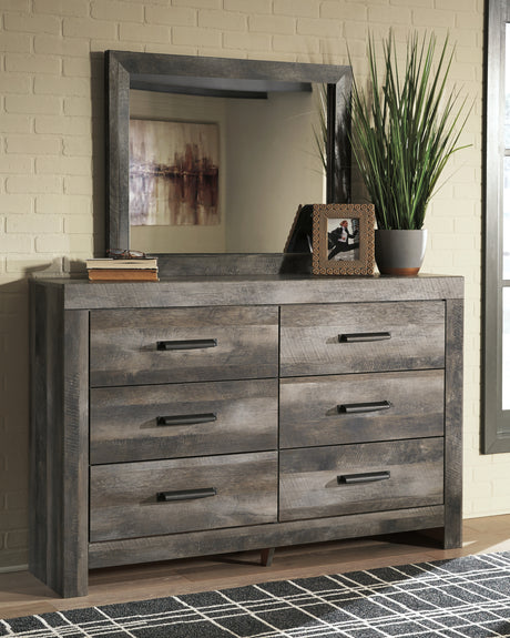 Furniture City Houma - Ashley Furniture - Wynnlow Dresser and Mirror - Dresser and Mirror / Gray - B440B1