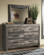Furniture City Houma - Ashley Furniture - Wynnlow Dresser and Mirror - Dresser and Mirror / Gray - B440B1