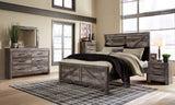 Wynnlow King Crossbuck Panel Bed