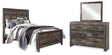 Furniture City Houma - Ashley Furniture - Wynnlow Queen Crossbuck Panel Bed, Dresser and Mirror - Queen Crossbuck Panel Bed, Dresser and Mirror - B440B10