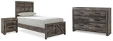 Furniture City Houma - Ashley Furniture - Wynnlow Twin Panel Bed, Dresser and Nightstand - Twin Panel Bed, Dresser and Nightstand - B440B38