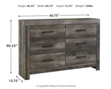 Wynnlow Twin Panel Bed, Dresser and Nightstand