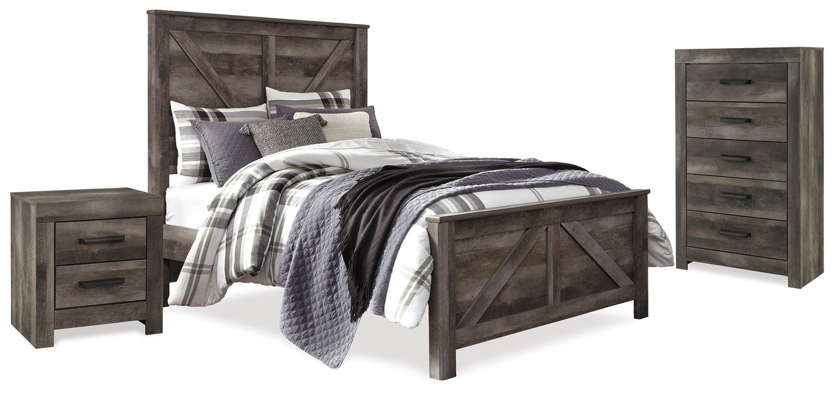 Wynnlow Queen Crossbuck Panel Bed