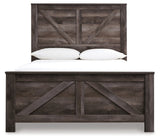 Wynnlow Queen Crossbuck Panel Bed, Dresser and Mirror