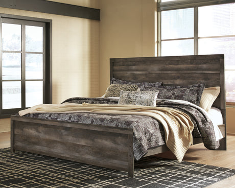 Furniture City Houma - Ashley Furniture - Wynnlow King Panel Bed - King Panel Bed / Gray - B440B8