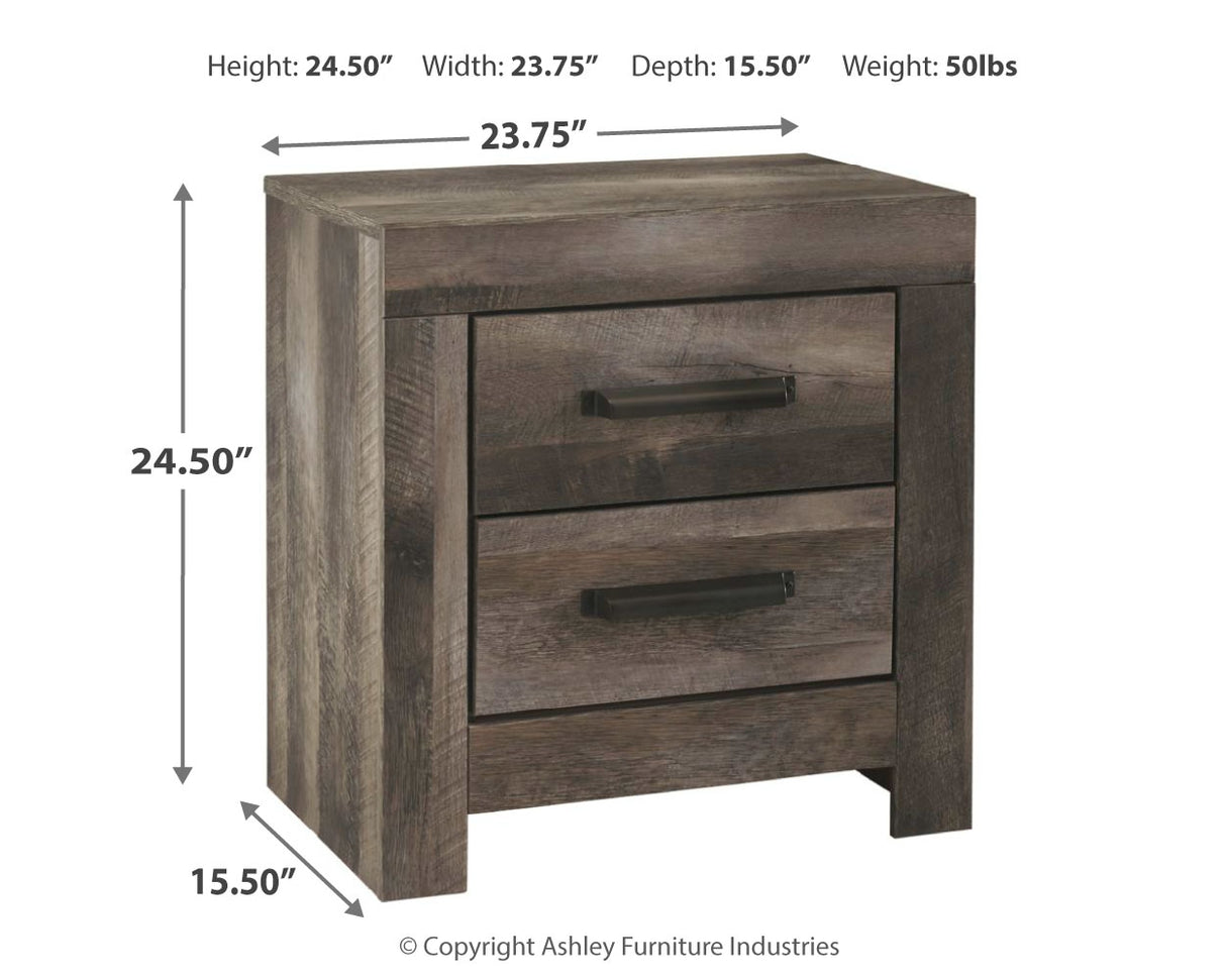 Wynnlow King Crossbuck Panel Bed