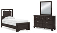 Furniture City Houma - Ashley Furniture - Covetown Twin Panel Bed, Dresser and Mirror - Twin Panel Bed, Dresser and Mirror - B441B3