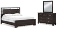Furniture City Houma - Ashley Furniture - Covetown California King Panel Bed, Dresser and Mirror - California King Panel Bed, Dresser and Mirror - B441B11