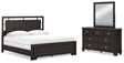 Furniture City Houma - Ashley Furniture - Covetown King Panel Bed, Dresser and Mirror - King Panel Bed, Dresser and Mirror - B441B10