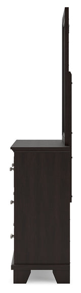 Covetown King Panel Bed, Dresser and Mirror