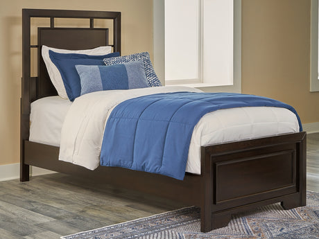 Furniture City Houma - Ashley Furniture - Covetown Bedroom - California King Panel Bed / Dark Brown - B441B9