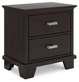 Covetown King Panel Bed, Dresser, Mirror and Nightstand