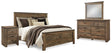 Furniture City Houma - Ashley Furniture - Trinell Queen Panel Bed, Dresser, Mirror and Nightstand - Queen Panel Bed, Dresser, Mirror and Nightstand - B446B88