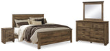 Trinell King Panel Bed, Dresser, Mirror and Nightstand