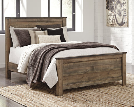 Furniture City Houma - Ashley Furniture - Trinell Queen Panel Bed - Queen Panel Bed / Brown - B446B11