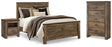 Furniture City Houma - Ashley Furniture - Trinell Queen Panel Bed, Chest and 2 Nightstands - Queen Panel Bed, Chest and 2 Nightstands - B446B59