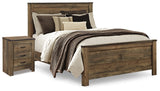 Furniture City Houma - Ashley Furniture - Trinell Queen Panel Bed and Nightstand - Queen Panel Bed and Nightstand - B446B58