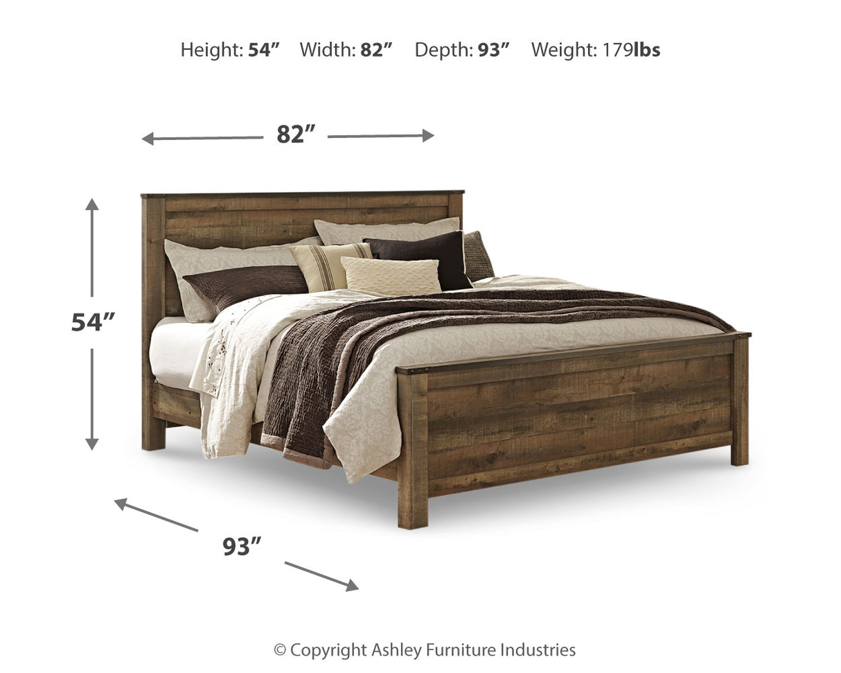Trinell King Panel Bed. Dresser, Mirror, Chest and 2 Nightstands