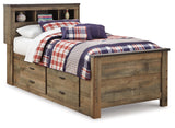 Trinell Twin Bookcase Storage Bed, Dresser and Nightstand
