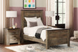 Furniture City Houma - Ashley Furniture - Trinell Twin Panel Bed - Twin Panel Bed / Brown - B446B2