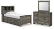 Furniture City Houma - Ashley Furniture - Frandern Twin Bookcase Bed with Storage, Dresser and Mirror - Twin Bookcase Bed with Storage, Dresser and Mirror - B4480B10