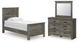 Furniture City Houma - Ashley Furniture - Frandern Twin Panel Bed, Dresser and Mirror - Twin Panel Bed, Dresser and Mirror - B4480B18