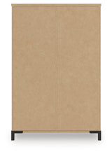 Frandern Full Bookcase Panel Bed with Storage, Dresser, Mirror and Chest