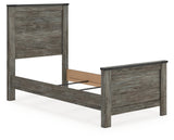 Frandern Twin Panel Bed, Dresser and Mirror