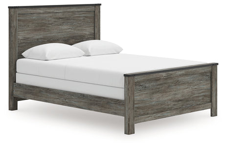 Furniture City Houma - Ashley Furniture - Frandern Queen Panel Bed - Queen Panel Bed / Black/Gray - B4480B21