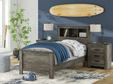 Frandern Twin Bookcase Bed, Dresser and Mirror