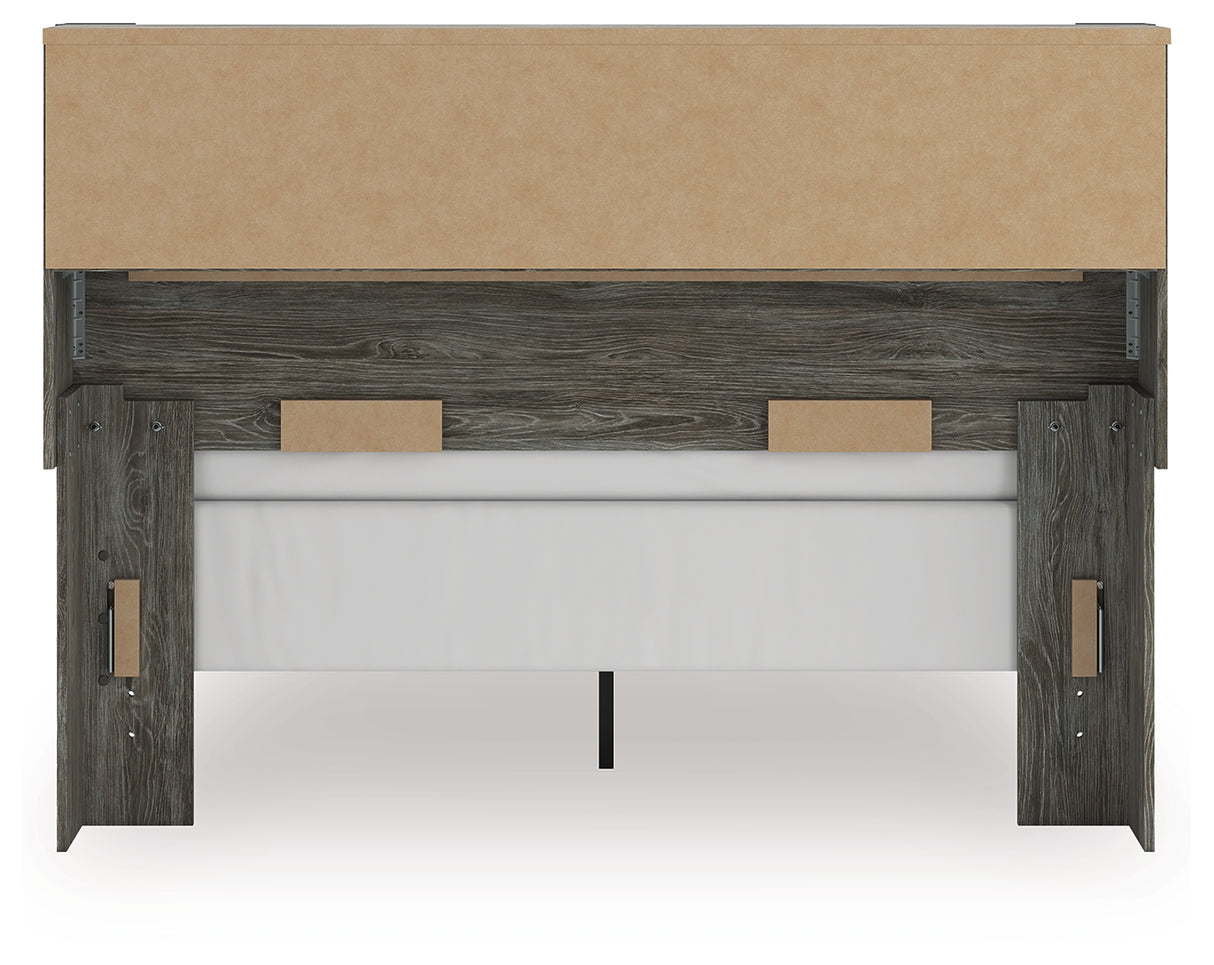 Frandern Queen Bookcase Bed, Dresser and Mirror