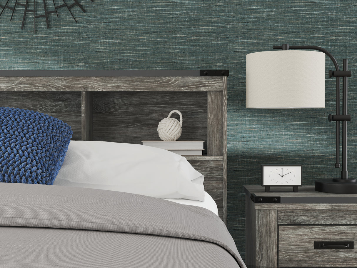 Frandern Queen Bookcase Bed, Dresser and Mirror