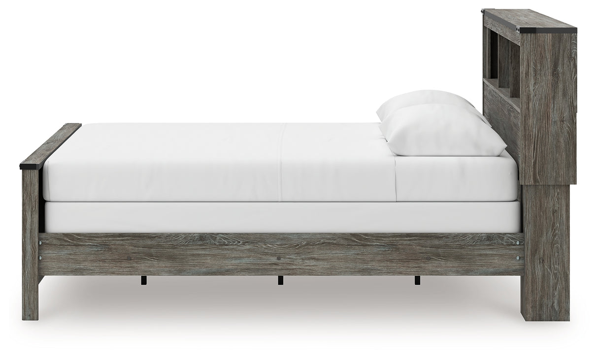 Frandern Queen Bookcase Bed, Dresser and Mirror